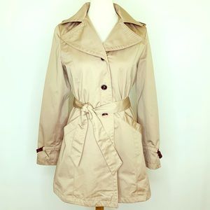 Hawke & Co Hooded Khaki Rain Coat Size XS